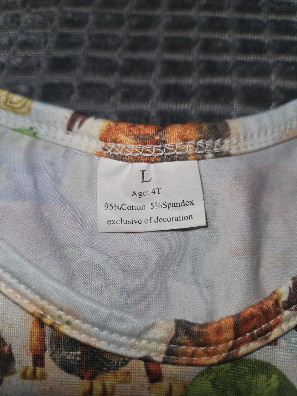 Toy Story Multi-Character Print Girls' Dress - White - Picture 2 of 6